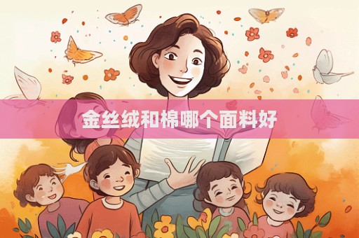 金丝绒和棉哪个面料好  第1张