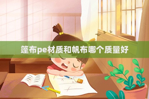 篷布pe材质和帆布哪个质量好  第1张