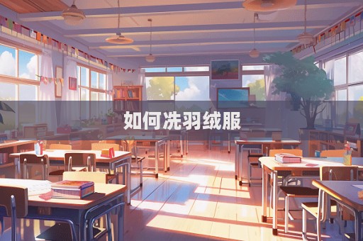 如何冼羽绒服