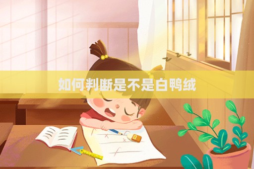 如何判断是不是白鸭绒  第1张