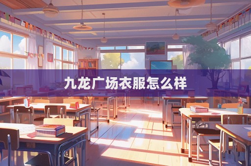 九龙广场衣服怎么样  第1张
