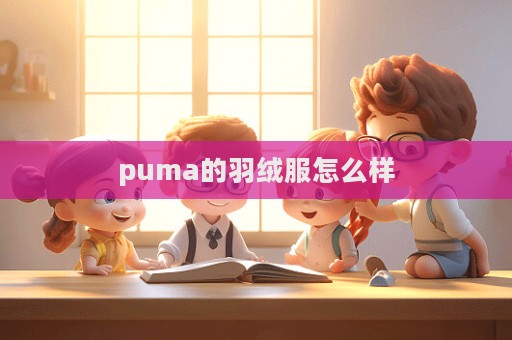 puma的羽绒服怎么样  第1张