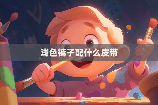 浅色裤子配什么皮带