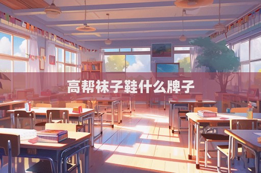 高帮袜子鞋什么牌子