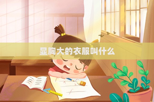 显胸大的衣服叫什么  第1张