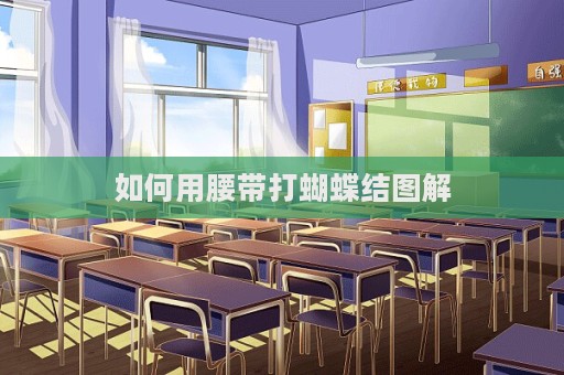 如何用腰带打蝴蝶结图解  第1张