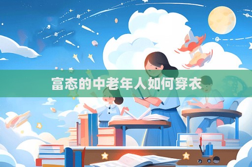 富态的中老年人如何穿衣  第1张