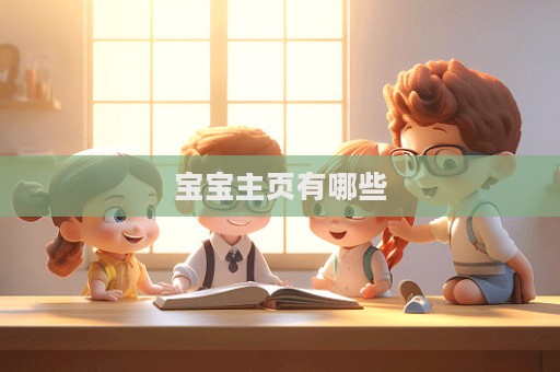宝宝主页有哪些