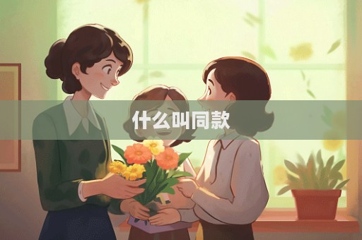 什么叫同款