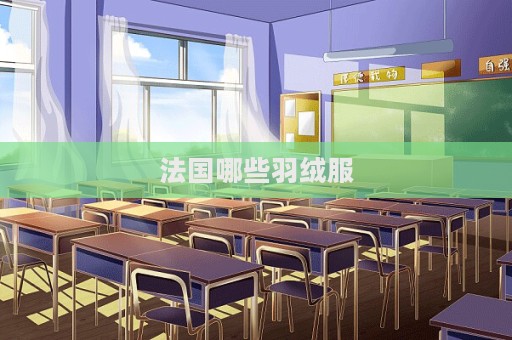 法国哪些羽绒服  第1张