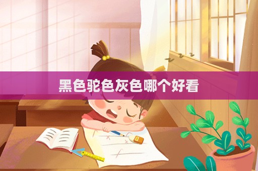 黑色驼色灰色哪个好看