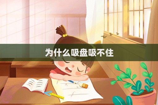 为什么吸盘吸不住