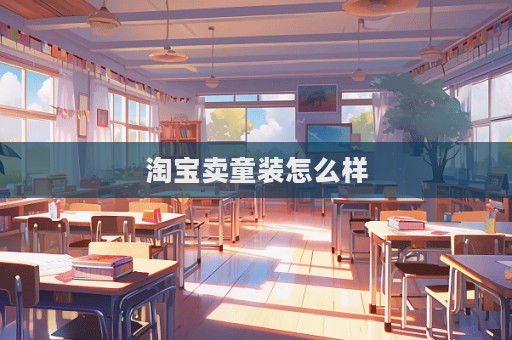 淘宝卖童装怎么样  第1张