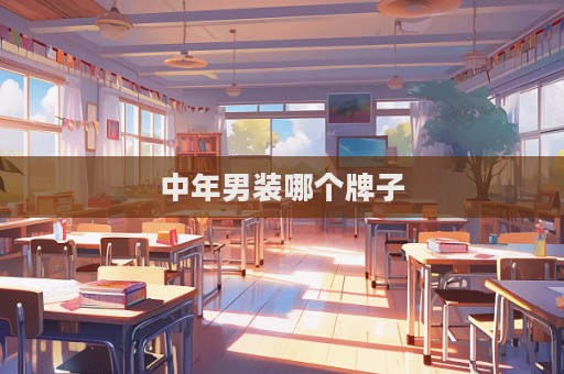 中年男装哪个牌子  第1张