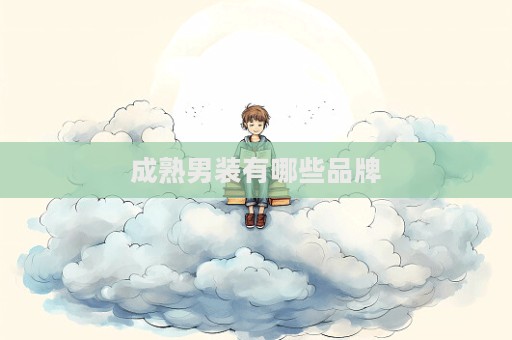 成熟男装有哪些品牌  第1张