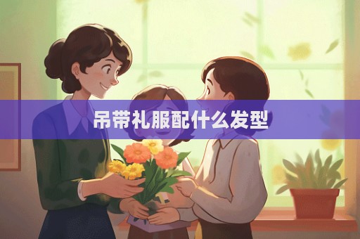吊带礼服配什么发型